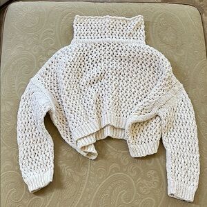 Free People Turtleneck Crop Sweater